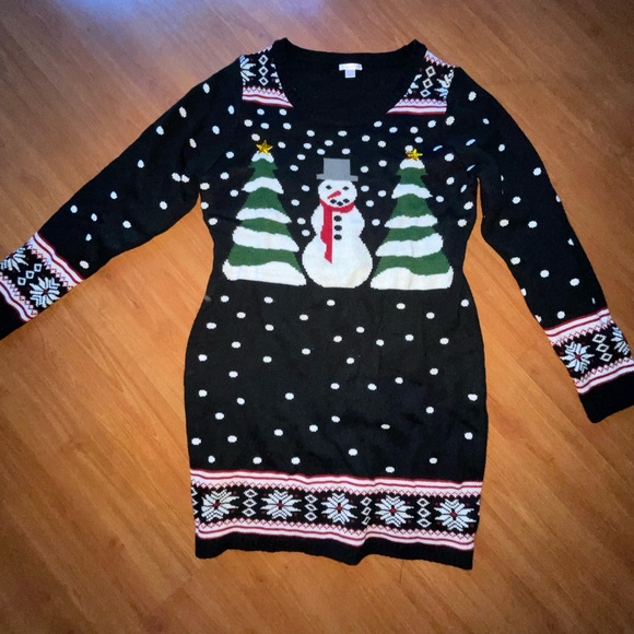 Xhilaration Dresses Christmas Sweater Dress Xl Poshmark